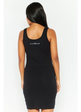 JOHN RICHMOND Women Brand Logo Mini Dress, Black  - Image 4