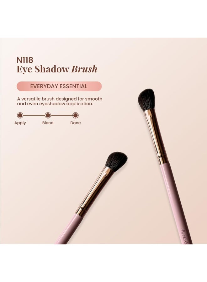NOAK N118 Eye Shadow Brush | Seamless Makeup Application | Smooth, Even & Streak-Free Finish | Soft Dense Bristles | Reusable Makeup Brush (NOAK N118) - Image 2