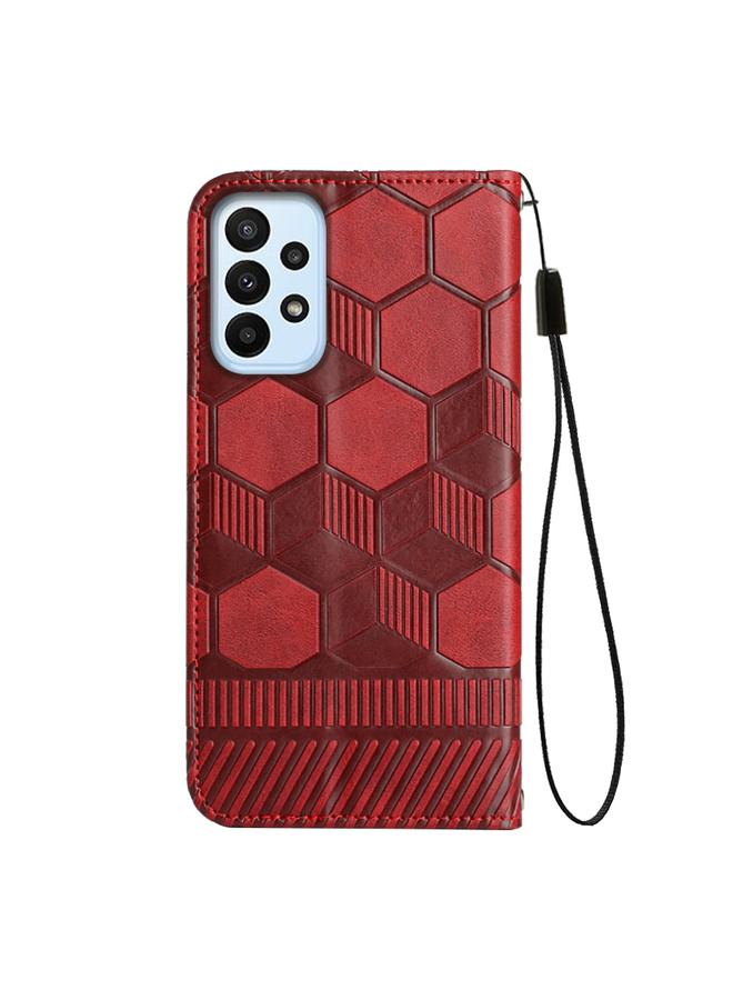 S-TOP Case For Samsung Galaxy A23 5G Football Texture Magnetic Leather Flip Phone Case - Image 3