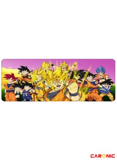 CARONIC Large Gaming Mouse Pad with Superior Micro Weave Cloth Extended Desk Mousepad with Stitched Edges Non-Slip Base Water Resist Keyboard Pad For Gamer And Office Home DBZ 245  - Image 1