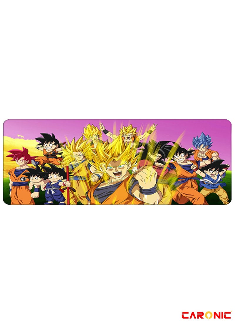 CARONIC - Large Gaming Mouse Pad with Superior Micro Weave Cloth Extended Desk Mousepad with Stitched Edges Non-Slip Base Water Resist Keyboard Pad For Gamer And Office Home DBZ 245 - Image 1