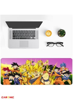 CARONIC Large Gaming Mouse Pad with Superior Micro Weave Cloth Extended Desk Mousepad with Stitched Edges Non-Slip Base Water Resist Keyboard Pad For Gamer And Office Home DBZ 245  - Image 4