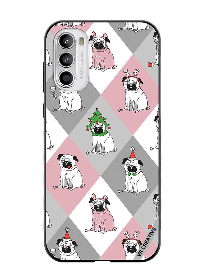 VR CREATIVE Protective Case Cover For Motorola Moto G82 Dogs Design Multicolour - Image 1