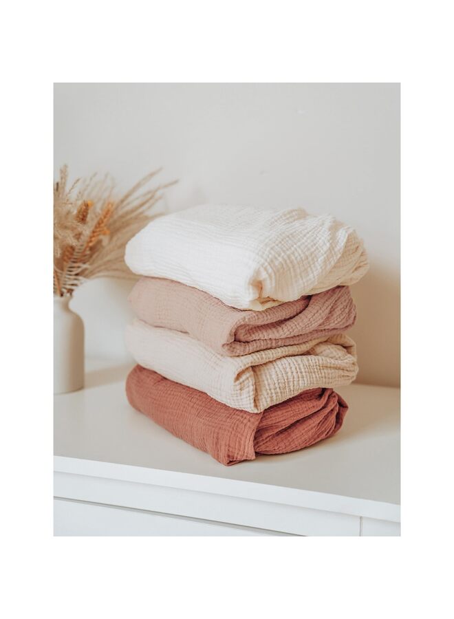 Muslin Crib Sheets 2 PCS, Cotton Crib Sheet for Standard Crib Mattress, Fitted and Soft Breathable Crib Mattress Sheet for Girls and Boys (Size : A) - Image 2