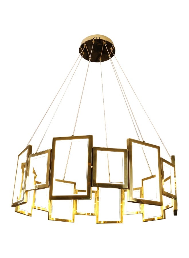 Hummer Modern golden chandelier, yellow lighting color, 135 watts, diameter 80 cm - Image 3