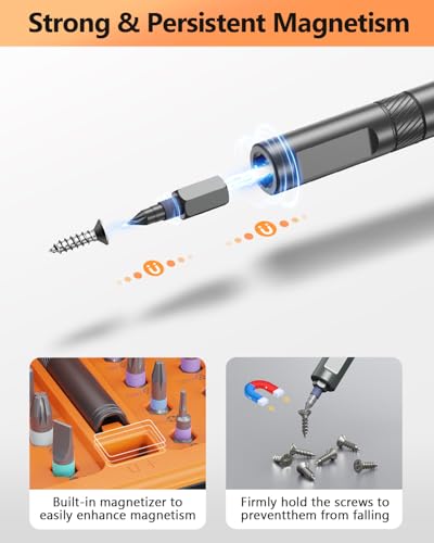 AMIR 42 in 1 Magnetic Screwdriver Set, Ratchet Screwdriver Set with Multi Bit, DIY Repair Tool Kit with Versatile T Handle for Furniture, Computer, Bicycle, Electronic Repair - Image 5
