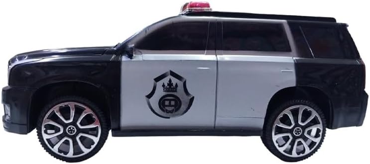 Fun Moment Police Car Toy - Black Plastic Vehicle for Kids - Image 3