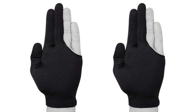 Quality gloves Billiard Fits Either Hand - One Size fits All - Choose Your Color (Black 2 Pack) - Image 3