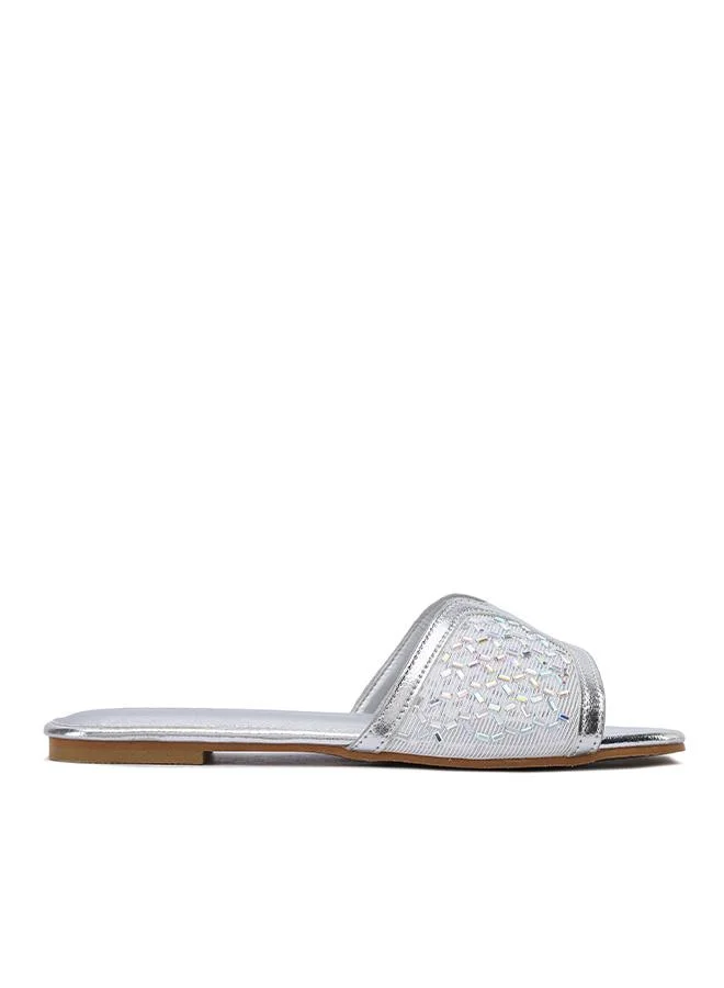 فايور Mesh Embellished Flat Sandal MY 377