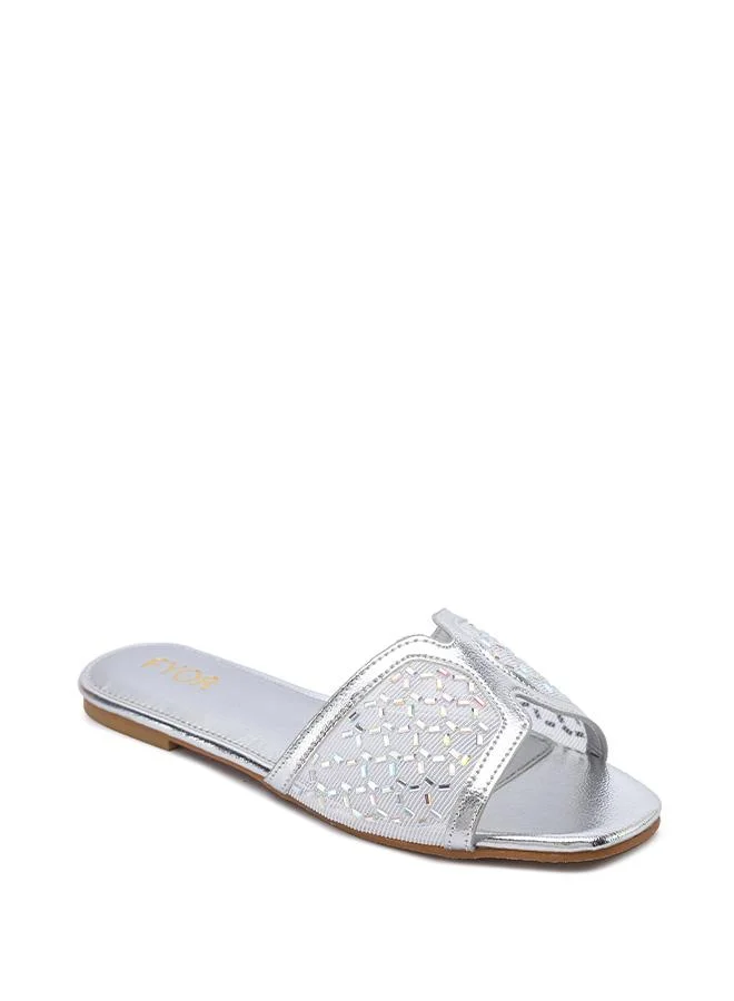 فايور Mesh Embellished Flat Sandal MY 377