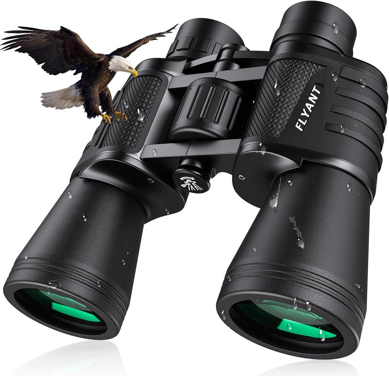 Flyant 20x50 High Powered Binoculars for Adults, Waterproof Compact Binoculars with Low Light Vision for Bird Watching Hunting Football Games Travel Stargazing Cruise with Carrying Bag - Image 1