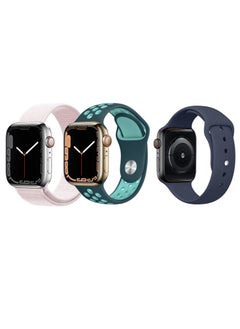 Perfii 3pcs Watch Bands Replacement for Apple Watch Strap Compatible with Apple Watch 49/46/45/44/42mm Series 10/9/8/7/6/5/4/SE/Ultra  - Image 1