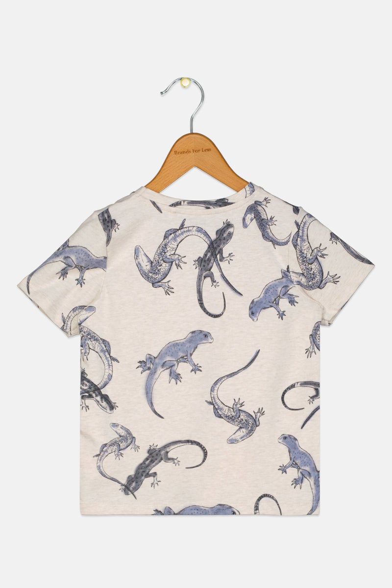 NAME IT تي شيرت قصير الأكمام للأطفال الأولاد بطبعة شاملة، متعدد الألوان - Image 2