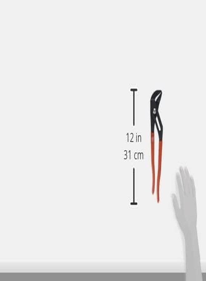 كريسنت طقم كماشة كريسنت بثلاث قطع بفك مستقيم ومقبض مغموس ولسان وأخدود - طقم أدوات فاخر - أداة يدوية بطبقة نهائية من الفوسفات الأسود وفك ذاتي القفل - RT200SET3-05 - Image 2