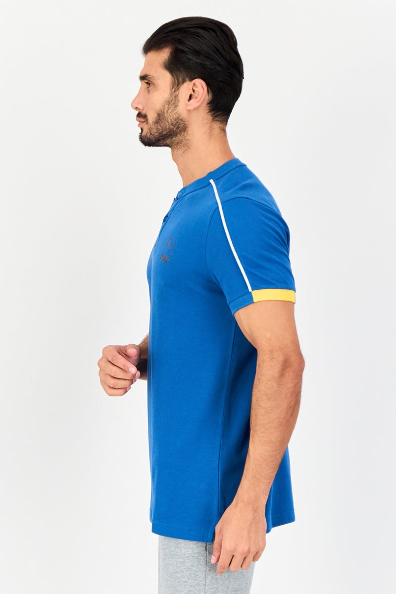 Puma x One8 Men Slim Fit Short Sleeves Outdoor T-Shirt, Lake Blue - Image 3