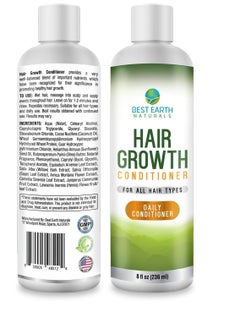Best Earth Naturals Best Earth Naturals Hair Growth Conditioner For Support of Healthy Hair Growth, Hair loss, Slow Growing and Thinning Hair for Men and Women 8 Ounces  - Image 1