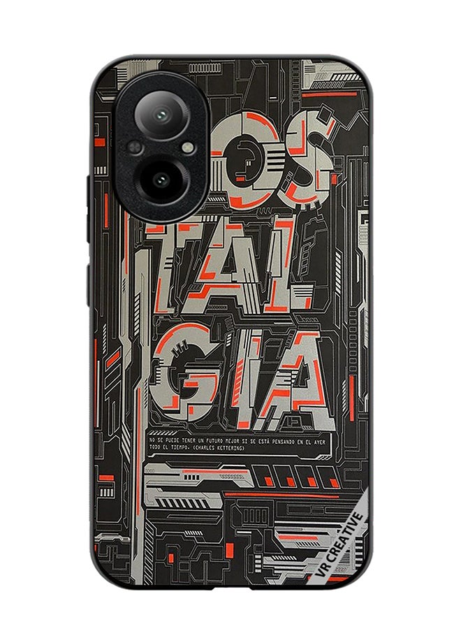 VR CREATIVE Protective Case Cover For Realme C67 4G Nostalgia Design Multicolour - Image 1