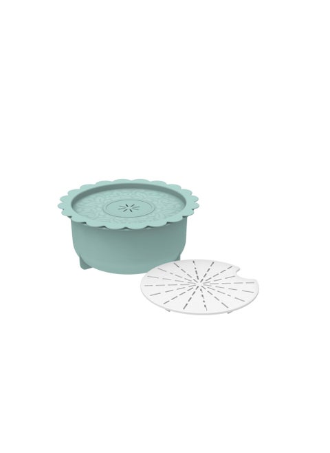 Plastic Multipurpose Pot For Microwave Color Light Green 1.3L
