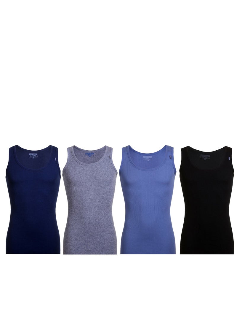 COTTONIL Bundle Of (4)  Men Undershirts Derby  - Image 1