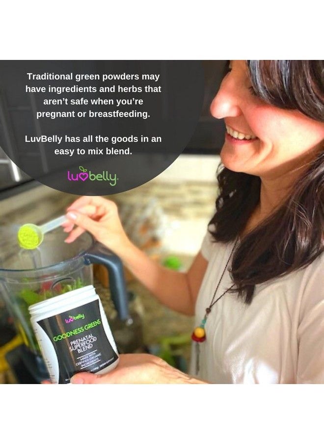 LuvBelly - Prenatal Superfood Green Drink I Dietician Created For Pregnant Women I Organic Veggies & Fruit Folate Iron Choline Get Clarity Reduce Worry Boost Energy & Mood Perfect In Smoothies 1 Mth - Image 1