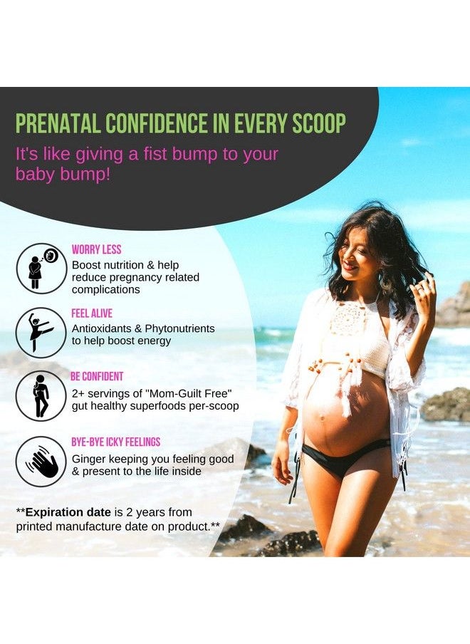 LuvBelly - Prenatal Superfood Green Drink I Dietician Created For Pregnant Women I Organic Veggies & Fruit Folate Iron Choline Get Clarity Reduce Worry Boost Energy & Mood Perfect In Smoothies 1 Mth - Image 1
