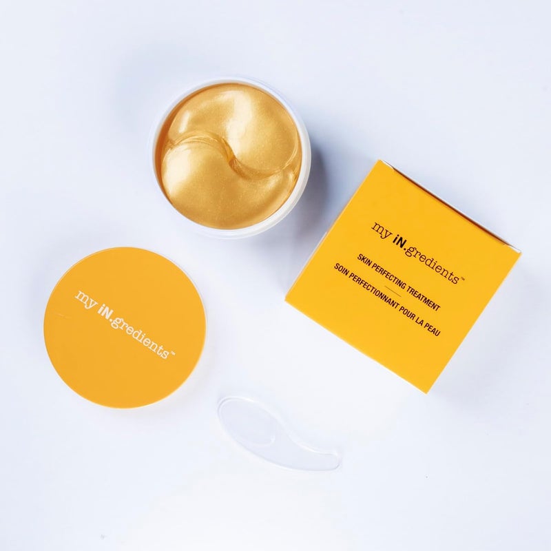 masque Bar My Ingredients Gold Snail Mucin Hydrogel Eye Patches 30 Pairs Dark Circle and Puffy Eye Treatment Energizing Solution for Tired Eyes Korean Under Eye Patches for Dark Circles and Undereye Bags - Image 2