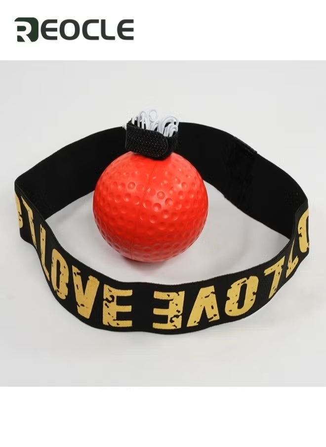 ريوكل كرة رد الفعل للملاكمة كرة تدريب للملاكمة مع عصابة رأس مثالية لرد الفعل وخفة الحركة وسرعة اللكم ومهارات القتال وتدريب اليد والعين والتنسيق - Image 2