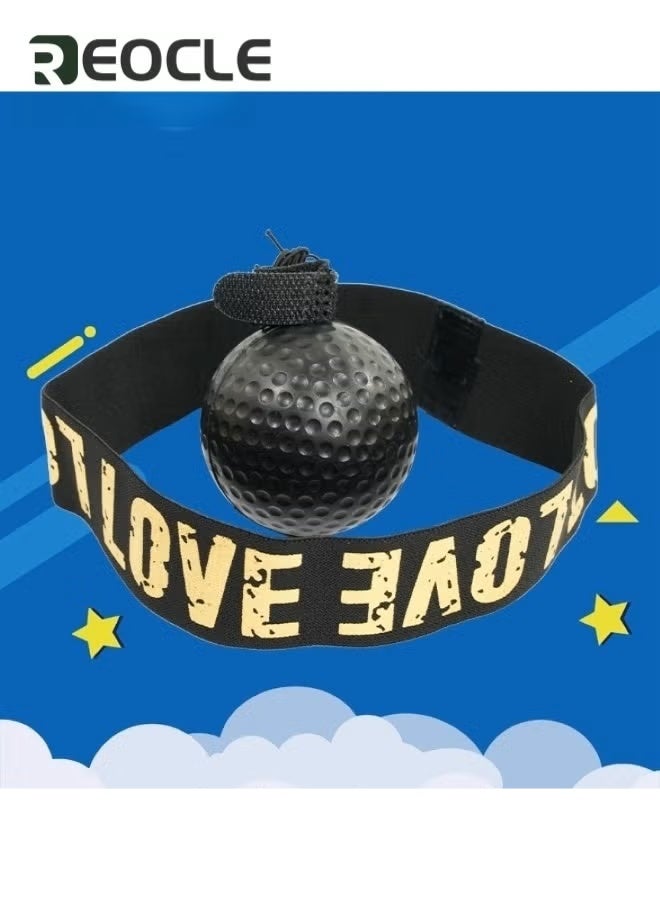 ريوكل كرة رد الفعل للملاكمة كرة تدريب للملاكمة مع عصابة رأس مثالية لرد الفعل وخفة الحركة وسرعة اللكم ومهارات القتال وتدريب اليد والعين والتنسيق - Image 5