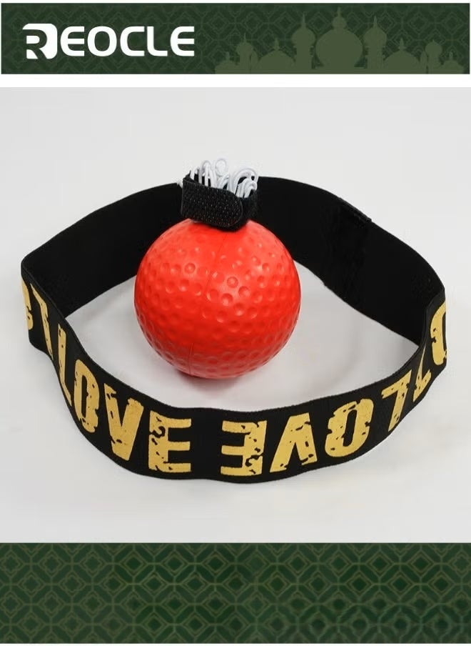 ريوكل كرة رد الفعل للملاكمة كرة تدريب للملاكمة مع عصابة رأس مثالية لرد الفعل وخفة الحركة وسرعة اللكم ومهارات القتال وتدريب اليد والعين والتنسيق - Image 1