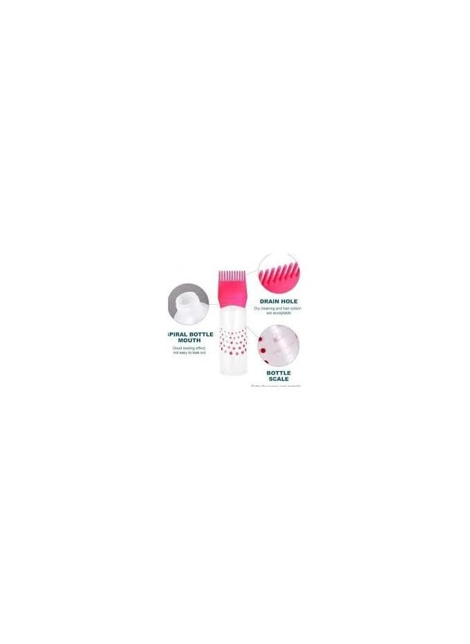 Generic Root Comb Applicator Bottle Hair Dye Hair Oil Dispenser Bottle with Graduated Scale for Salon and Home Use (1pc Pink) - Design may vary.  - Image 4
