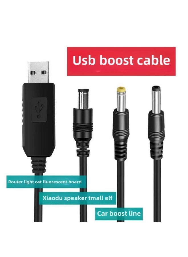 ماركة غير محددة - كابل طاقة USB Boost 9V12V Router Cat مناسب للمنزل الصغير Tmall Genie Sugar Speaker شحن Treasure - اللون: 12 فولت 3.5 × 1.35 واجهة [رأس مستقيم 1 متر] - Image 1