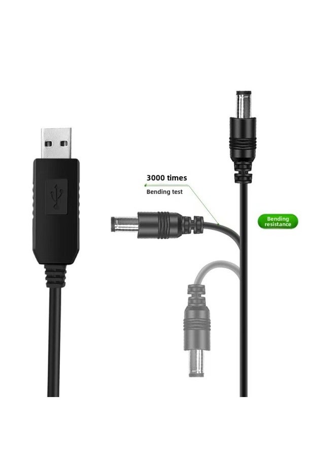 ماركة غير محددة - كابل طاقة USB Boost 9V12V Router Cat مناسب للمنزل الصغير Tmall Genie Sugar Speaker شحن Treasure - اللون: 12 فولت 3.5 × 1.35 واجهة [رأس مستقيم 1 متر] - Image 1