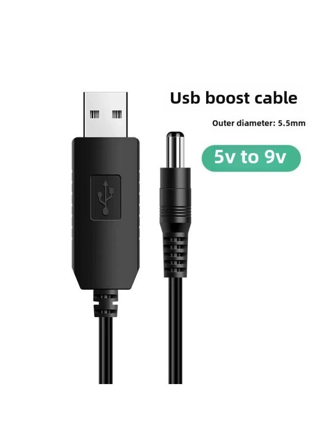 ماركة غير محددة - كابل طاقة USB Boost 9V12V Router Cat مناسب للمنزل الصغير Tmall Genie Sugar Speaker شحن Treasure - اللون: 12 فولت 3.5 × 1.35 واجهة [رأس مستقيم 1 متر] - Image 1