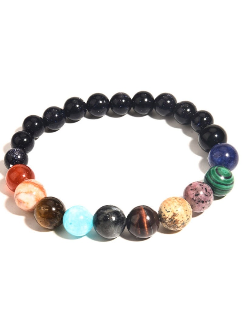Sandstone Starry Sky Solar System Planet Bracelet - Image 1