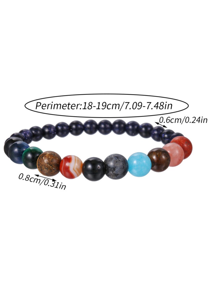 Sandstone Starry Sky Solar System Planet Bracelet - Image 2
