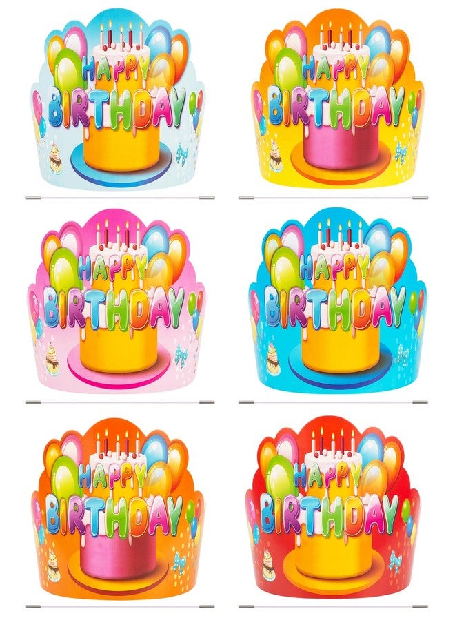 DimiGlobal Birthday Crowns for Kids - 36 PCS Colorful Paper Crowns,Birthday Party Hats for Classroom,Party Supplies for Teachers & Students - Image 1