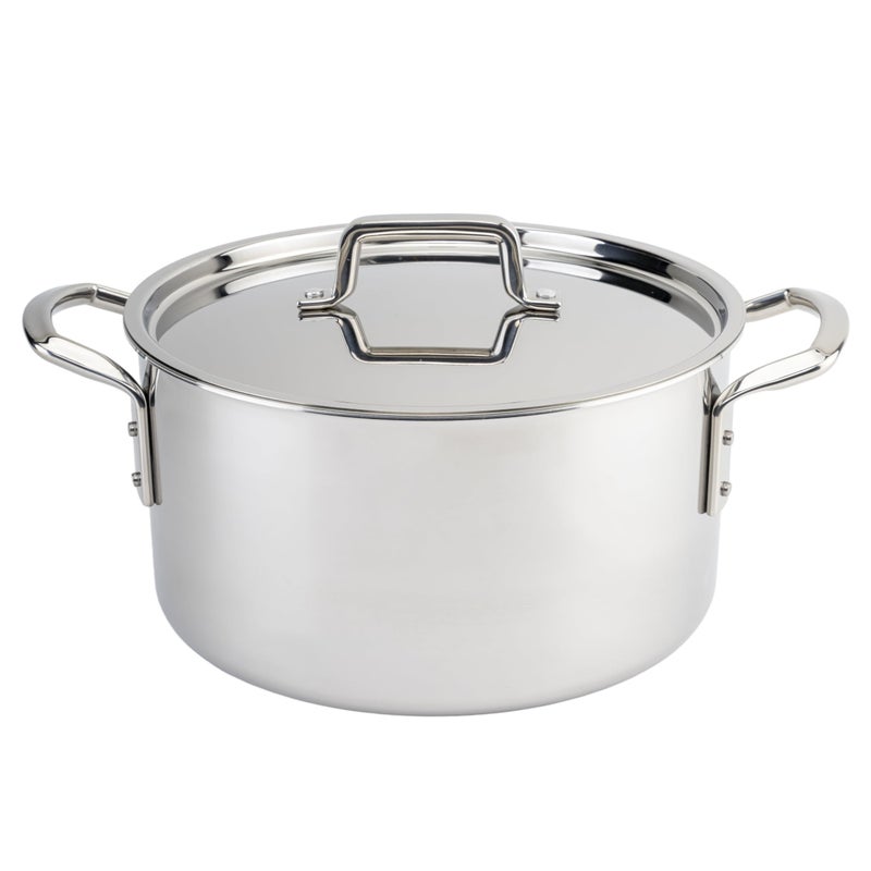 WINCO TriPly Stock Pot 12quart Silver - Image 2
