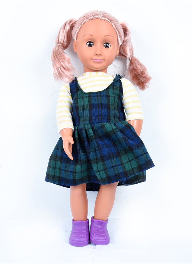 AWESOME GIRLS - Awesome Girls Cheryl Doll 18 Inch | Fashion Doll with Inset Eyes, High-Quality Rooted Hair, and Trendy Outfit | Perfect for Styling, Dressing & Imaginative Play | Hypoallergenic, Non-Toxic, BPA-Free - Image 1