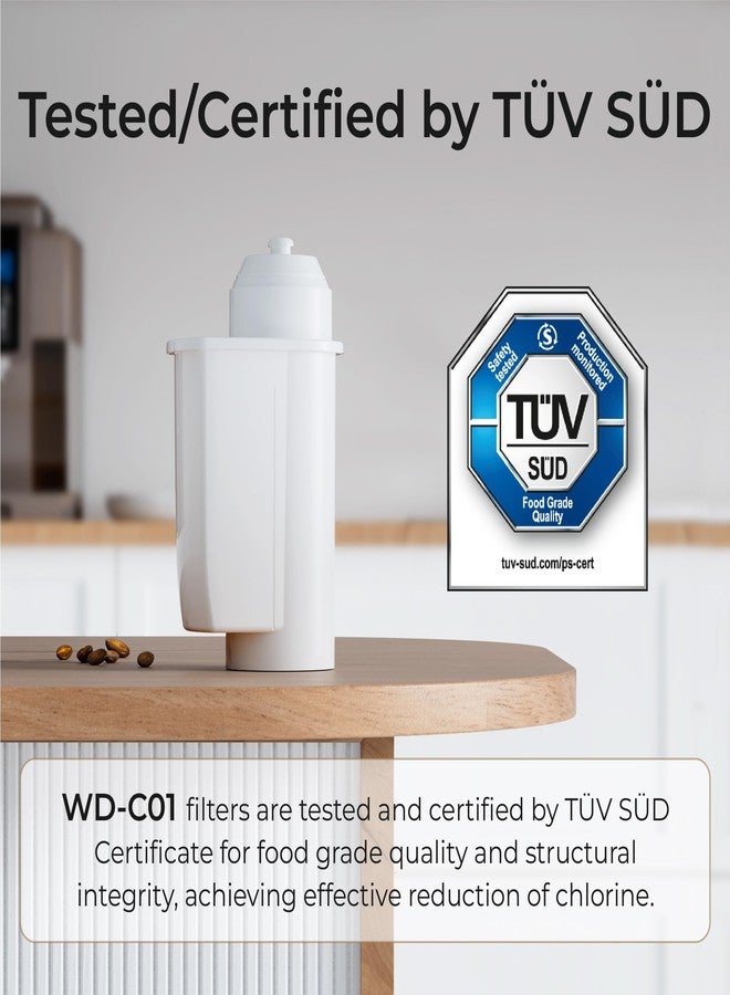 ووتر دروب فلتر مياه القهوة Waterdrop TCZ7003، بديل لفلتر مياه ماكينة الإسبريسو Bosch®، Siemens®، TZ70003، Bosch® TCZ7003، معتمد من TÜV SÜD، عبوة من 3 فلاتر - Image 3