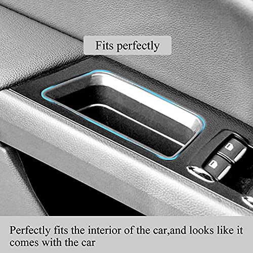 Vesul 4pcs Door Side Storage Box Compatible with Ford Fusion 2013 2014 2015 2016 2017 2018 2019 2020 Armrest Phone Container Door Organizer Handle Pocket ABS Tray Insert Glove Pallet - Image 3