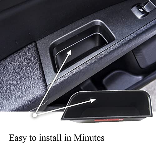 Vesul 4pcs Door Side Storage Box Compatible with Ford Fusion 2013 2014 2015 2016 2017 2018 2019 2020 Armrest Phone Container Door Organizer Handle Pocket ABS Tray Insert Glove Pallet - Image 4