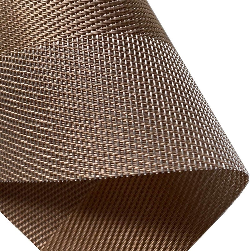 pigchcy Placemats Vinyl Washable Table Mats Elegant Non-Slip Placemats for Dinner Table Set of 4 (Champagne) - Image 5