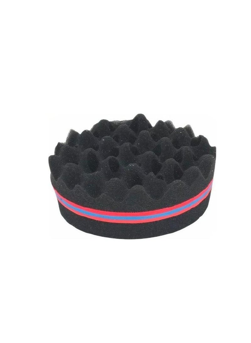 إحساس إسفنجة لف الشعر مزدوجة الجوانب لون أسود/أحمر/أزرق 19سم - Image 1