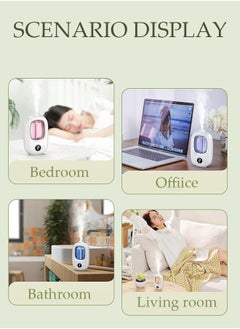Arabest Mini Portable USB Ultrasonic Air Humidifier Aroma Essential Compact and Lightweight Oil Diffuser with 4 Modes for Bedroom Office Bathroom  - Image 2