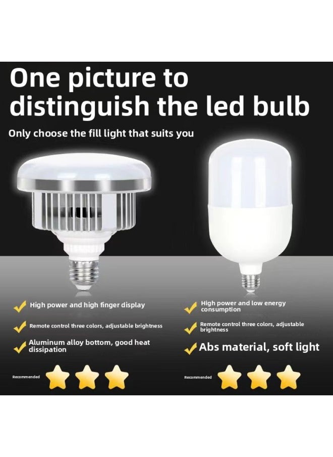 Generic - Live Fill Light Photography Light Studio Lighting Photography Light Anchor Photo Special Soft Light Fill Light-Light Source Color:Single Lamp [hot Selling★500w Three-color Remote Control] + Soft Box + 2.1m Bracket - Image 1