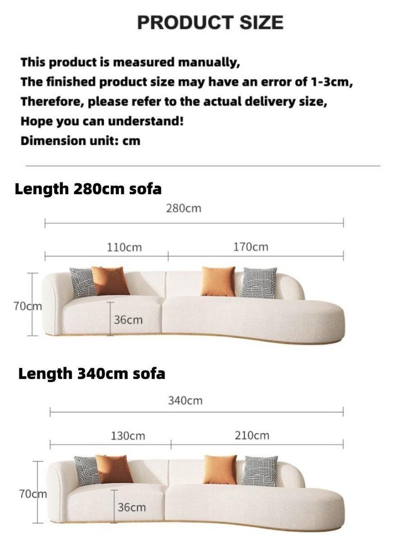 AAF FURNITURE Light Luxury Style Furniture Combination Sofa Set Without Pillow - Image 4