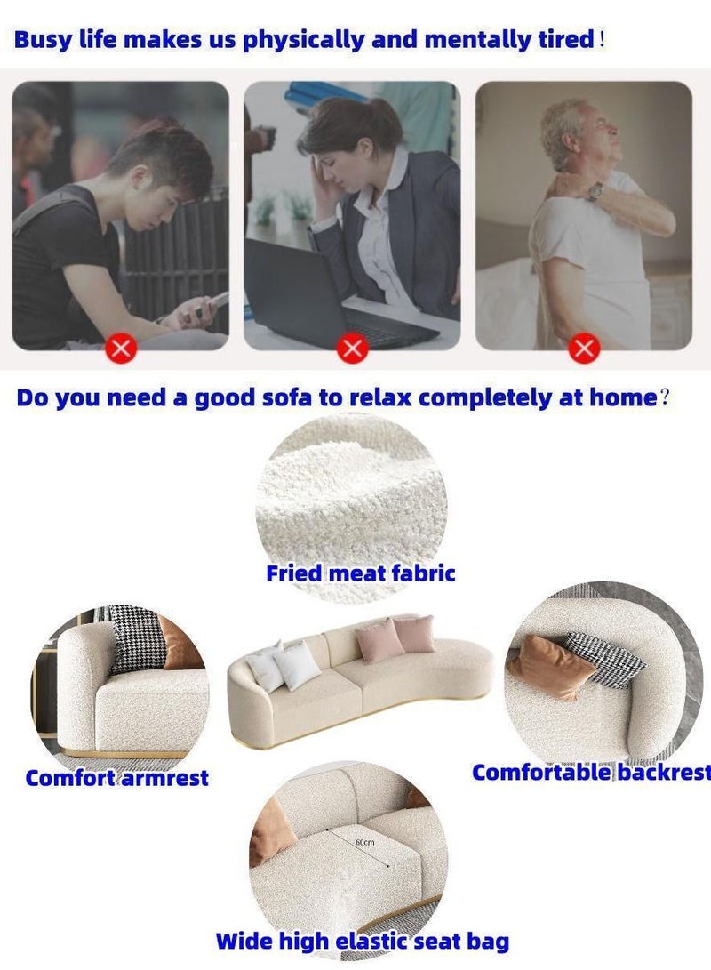 AAF FURNITURE Light Luxury Style Furniture Combination Sofa Set Without Pillow - Image 3