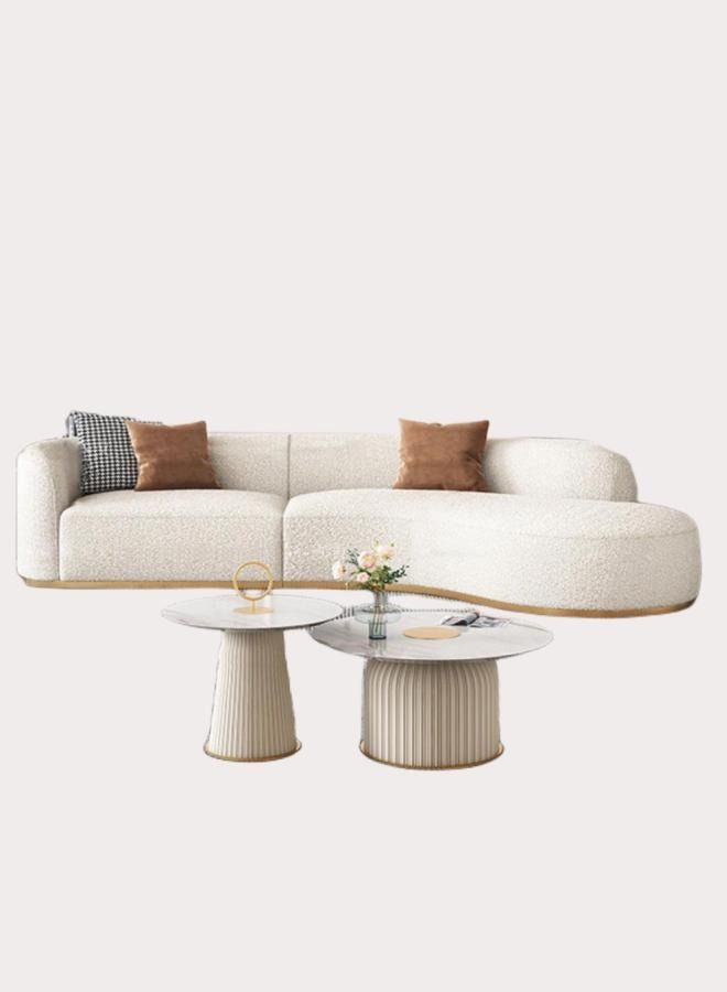 AAF FURNITURE Light Luxury Style Furniture Combination Sofa Set Without Pillow - Image 1