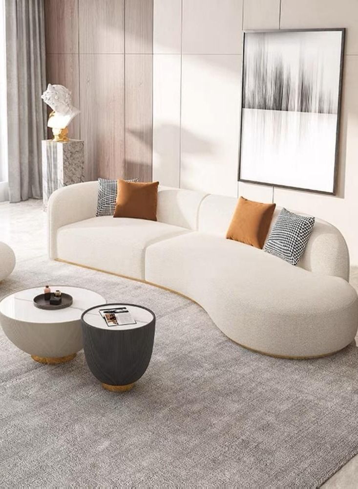 AAF FURNITURE Light Luxury Style Furniture Combination Sofa Set Without Pillow - Image 5