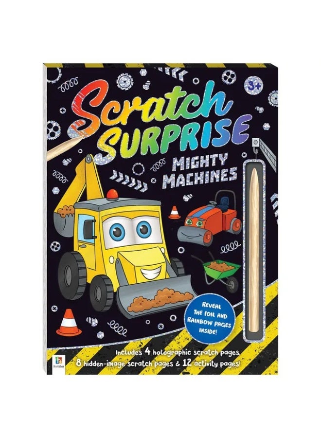 كتاب أنشطة ماكينات مايتي المفاجأة القابلة للخدش من هينكلر